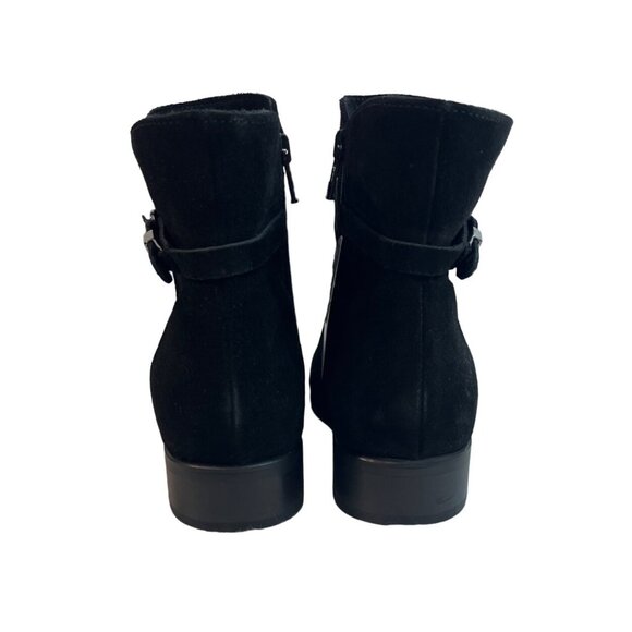 La Canadienne Women's Black Suede Ankle Booties Sz 8M - NWOB - Picture 5 of 11